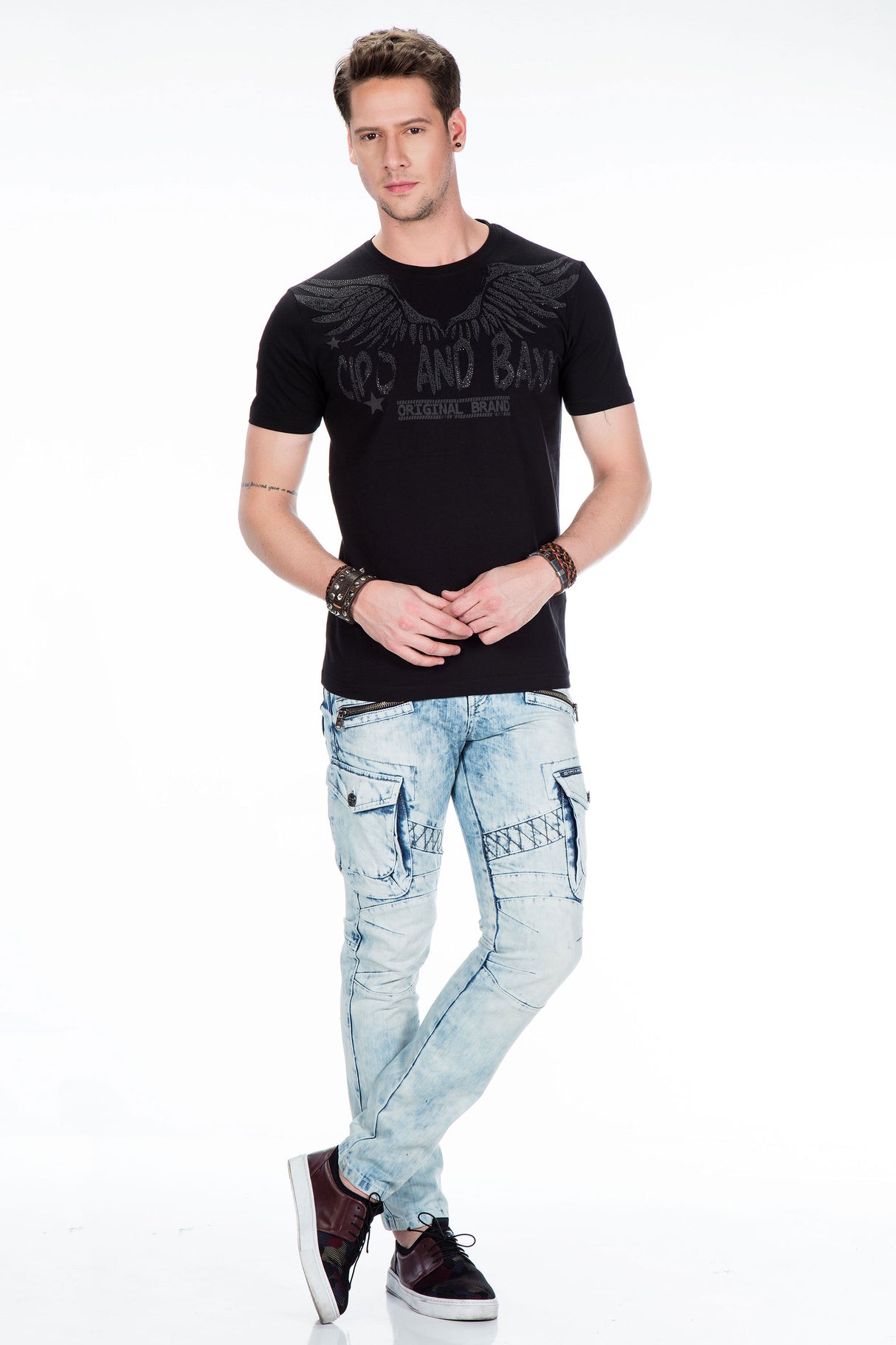 CT411 T-shirt da Uomo con Stampa Ali
