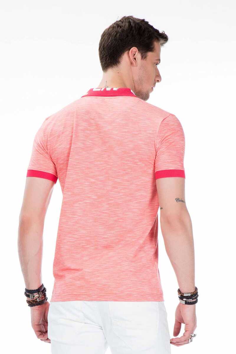 CT416 Polo da Uomo con Stampa del Logo sul Colletto