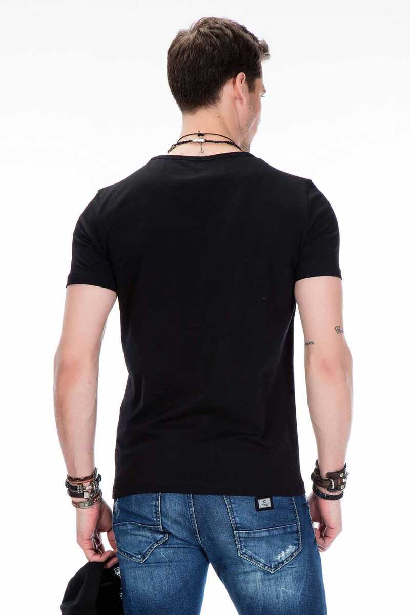 CT430 t-shirt męski z nadrukiem z błyszczącej folii