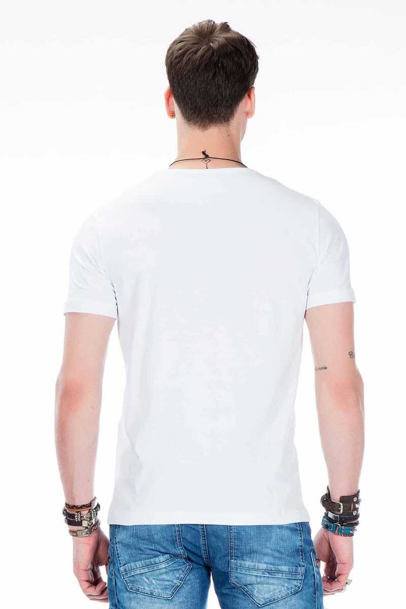 CT430 t-shirt męski z nadrukiem z błyszczącej folii
