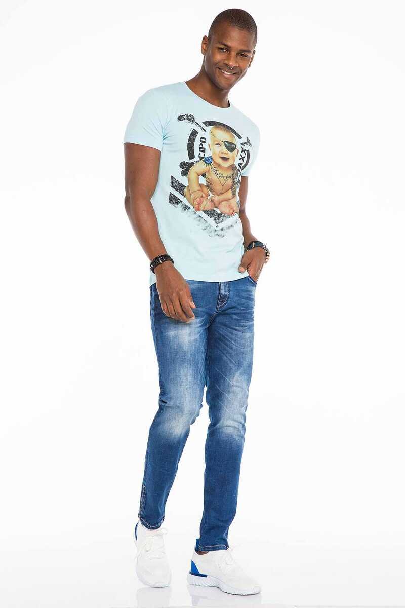 CT485 t-shirt męski z nadrukiem