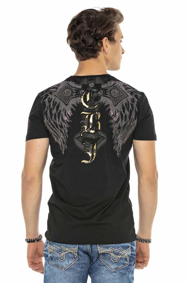 CT546 t-shirt męski z nadrukiem rycerza