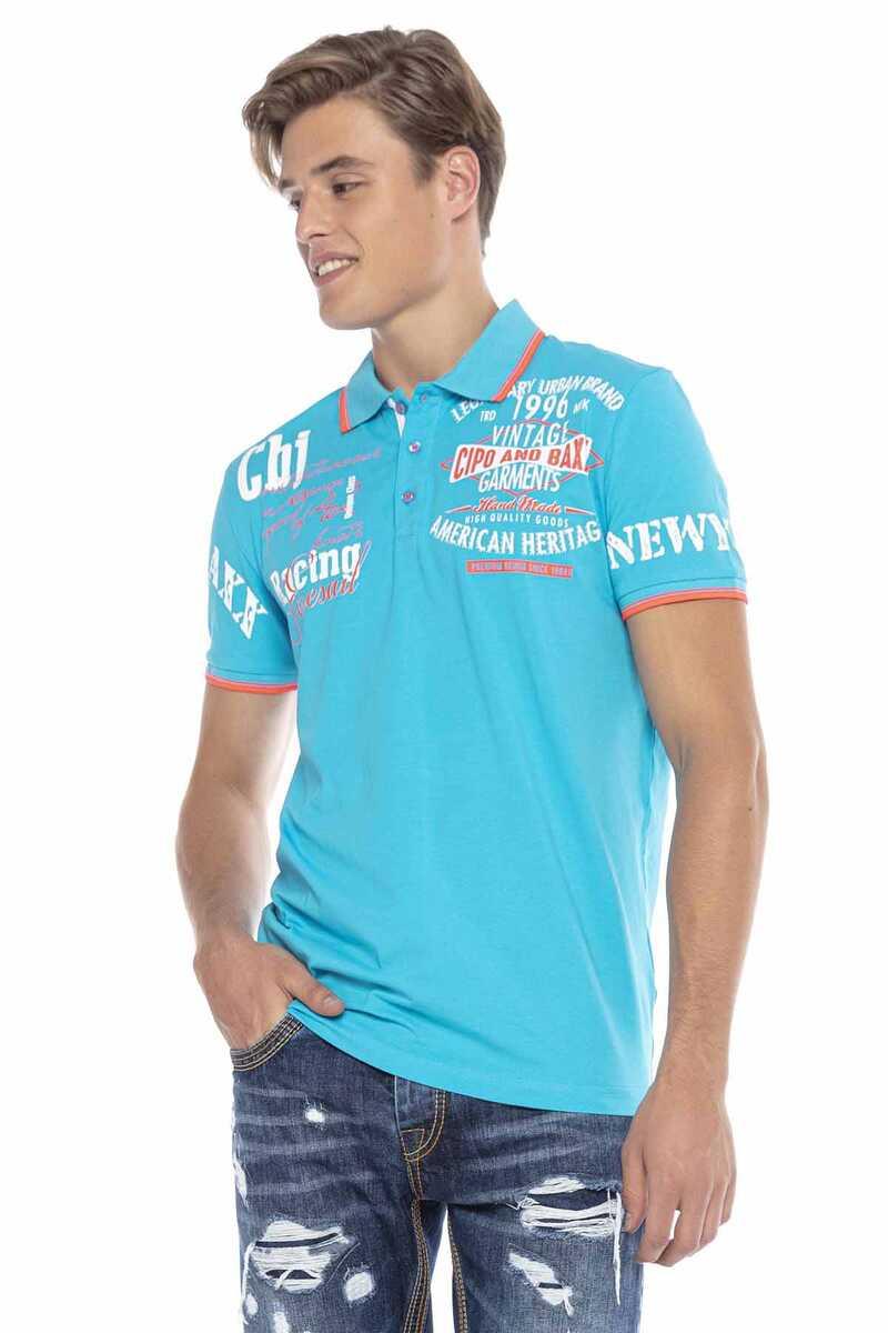 CT603 t-shirt męski polo z nadrukiem