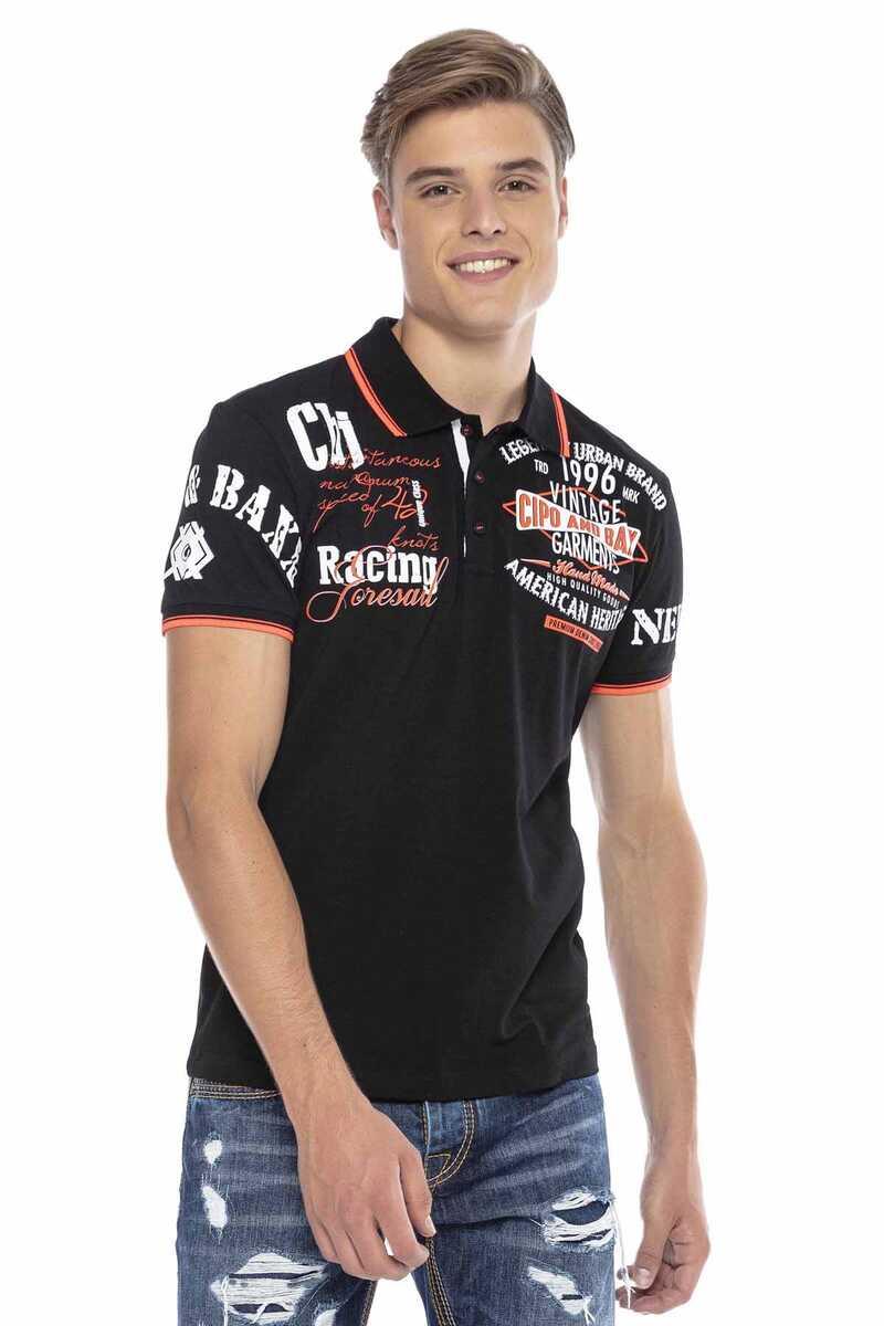 CT603 t-shirt męski polo z nadrukiem