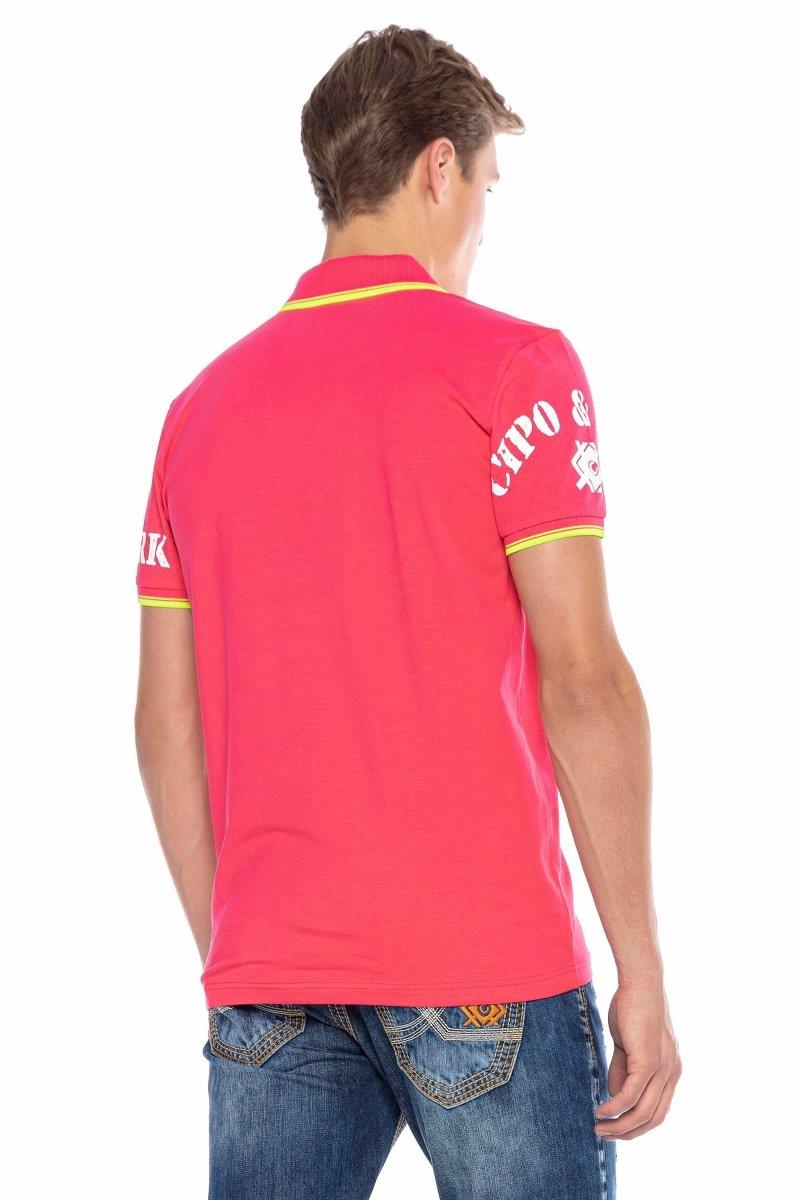 CT603 t-shirt męski polo z nadrukiem