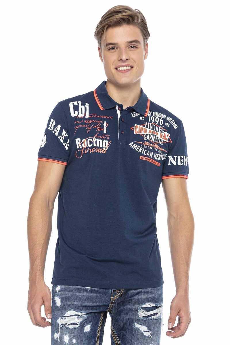 CT603 t-shirt męski polo z nadrukiem