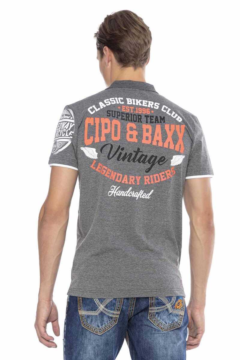 CT604 t-shirt męski polo z nadrukami