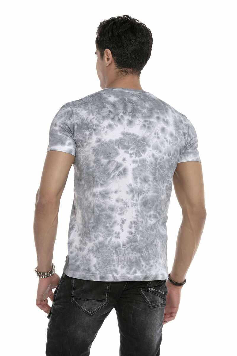 CT629 t-shirt męski cieniowany z nadrukiem