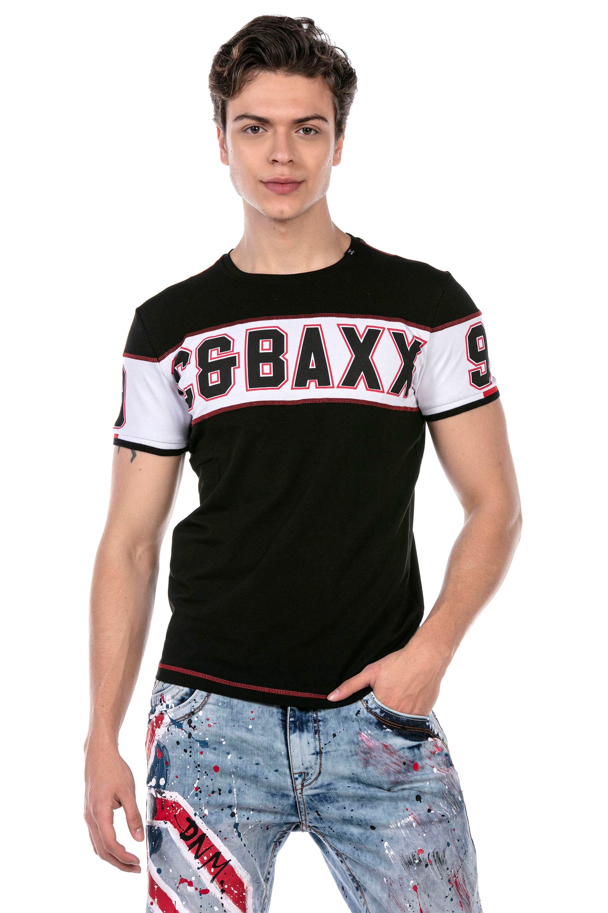 CT631 t-shirt męski w sportowym stylu