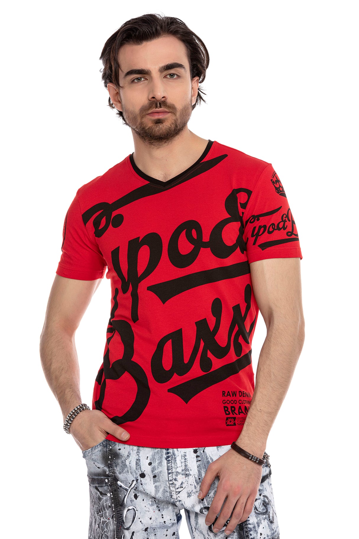 CT635 T-shirt Maschile con Brand