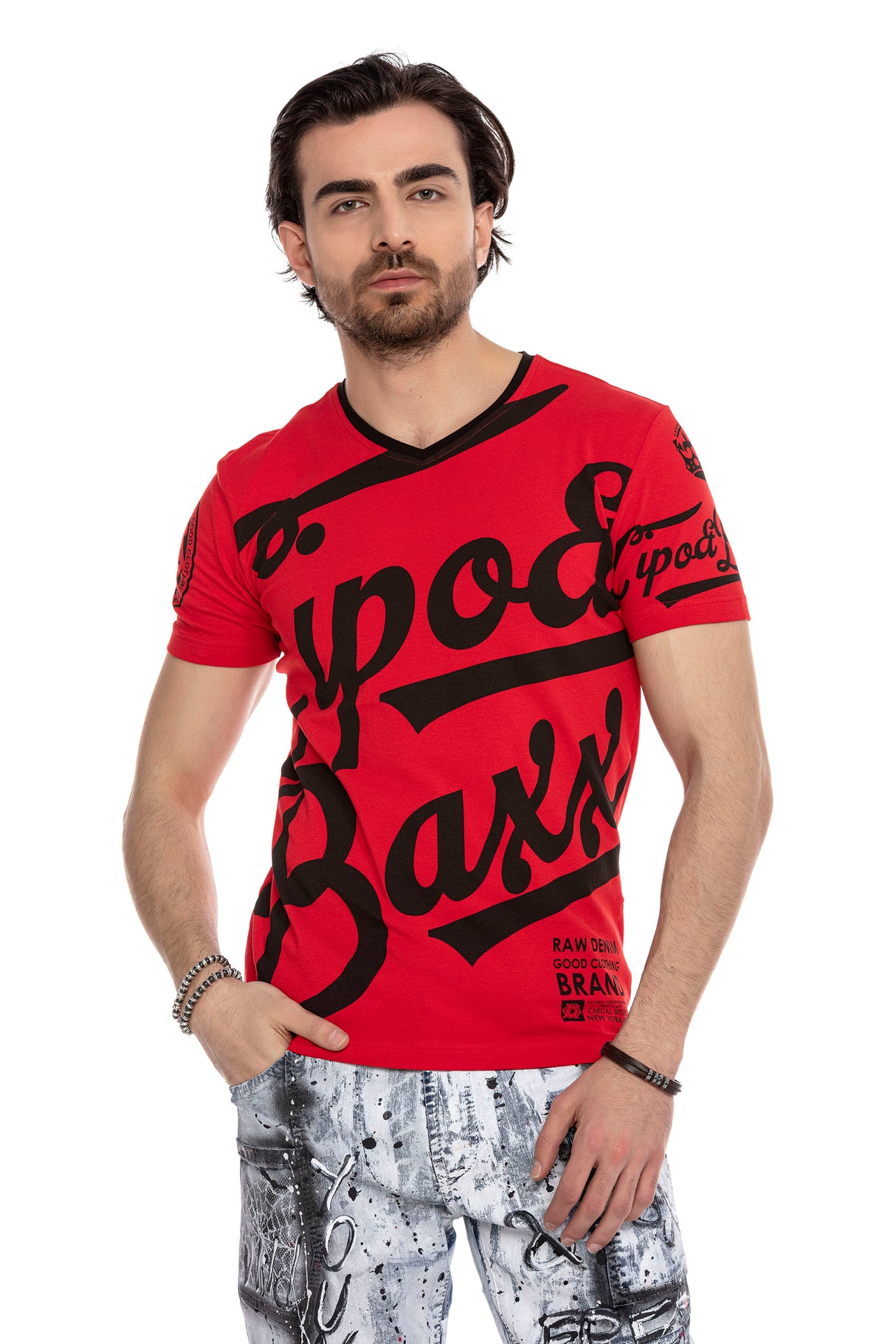CT635 T-shirt Maschile con Brand