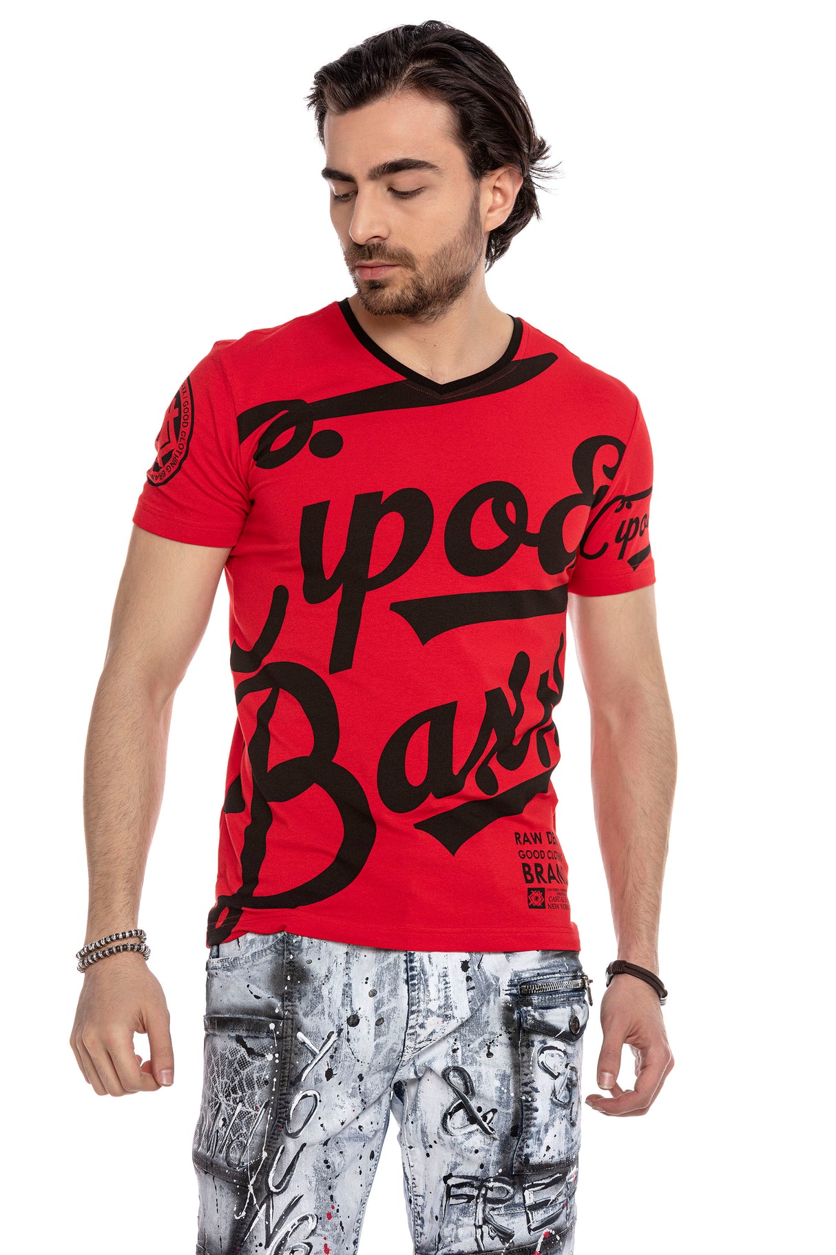 CT635 T-shirt Maschile con Brand