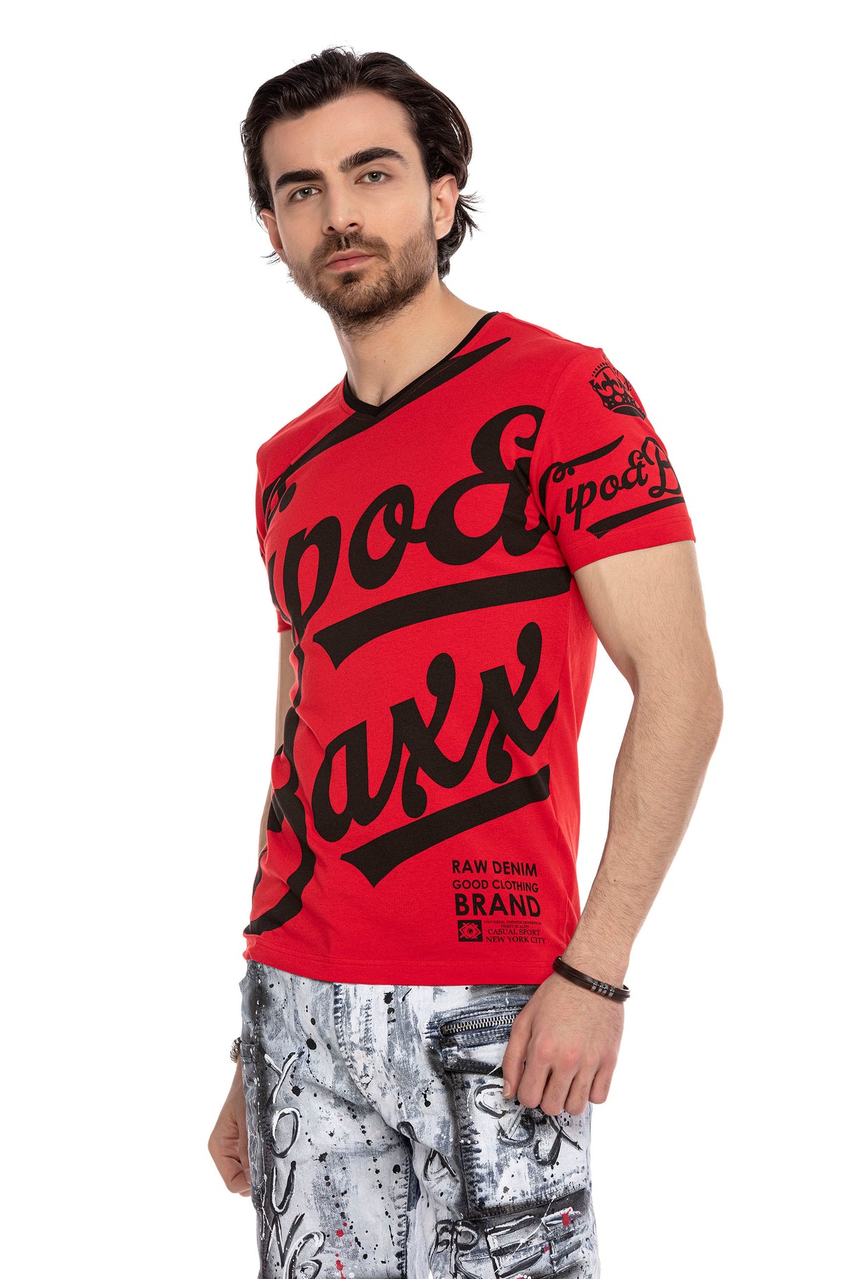 CT635 t-shirt męski z nadrukiem