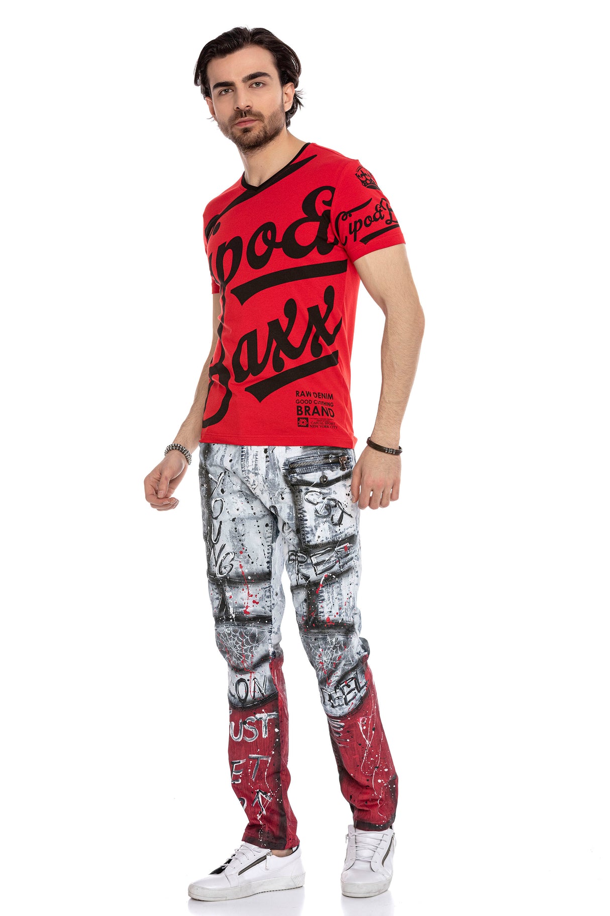 CT635 t-shirt męski z nadrukiem