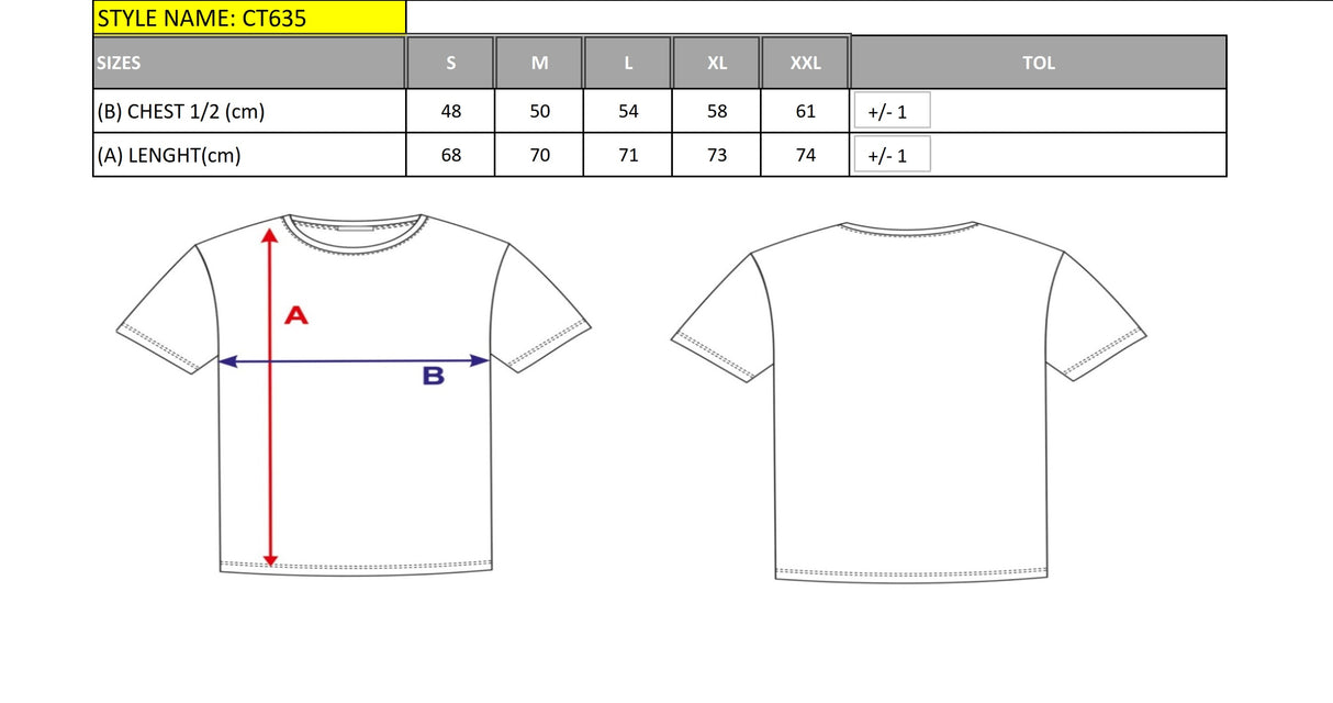 CT635 T-shirt Maschile con Brand