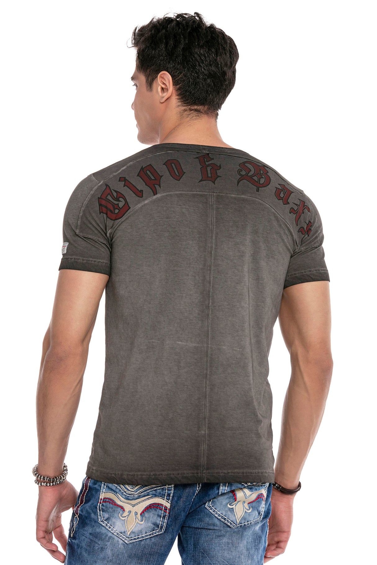 CT646 T-shirt męski z nadrukiem