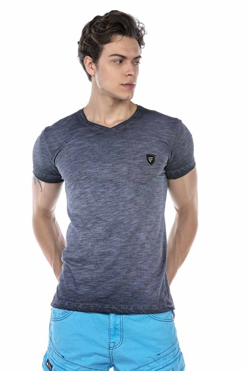 CT647 t-shirt męski cieniowany