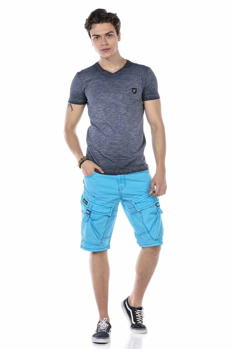 CT647 t-shirt męski cieniowany