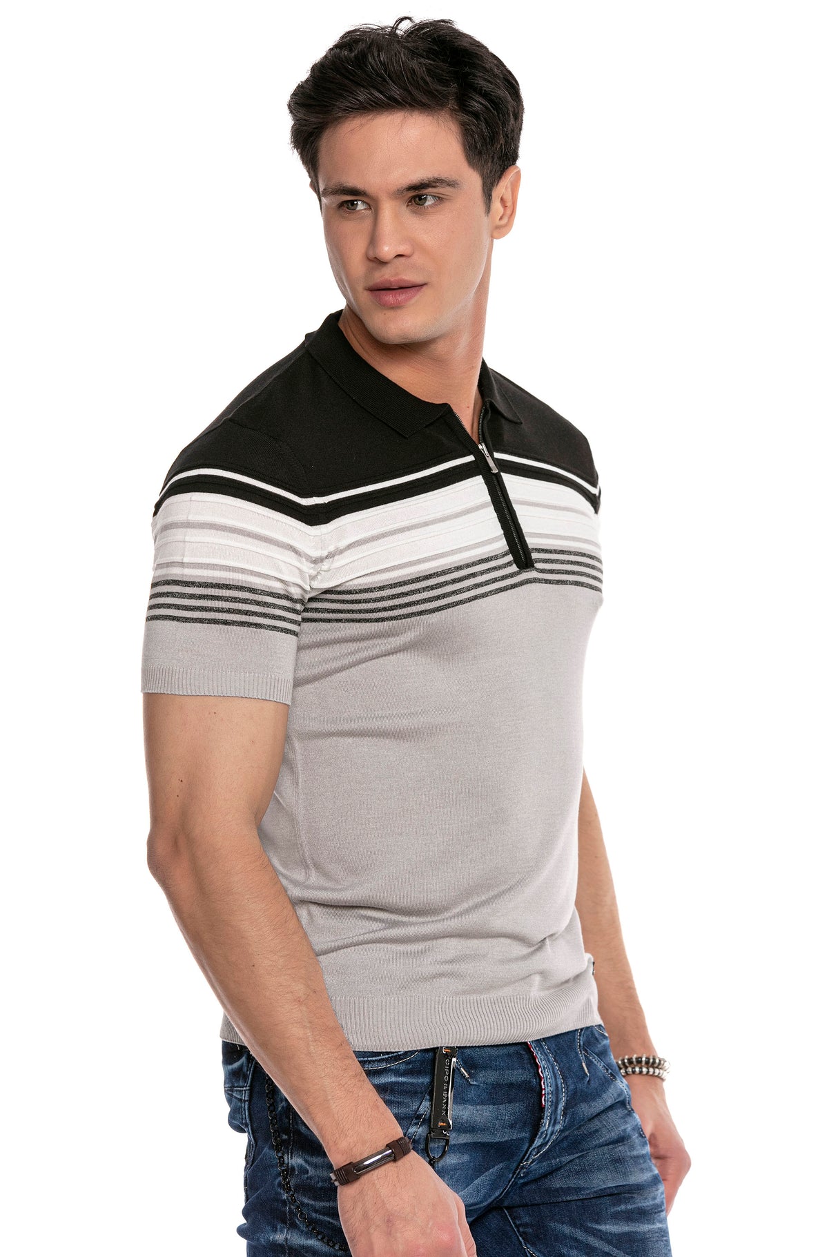 CT654 t-shirt męski dzianinowy