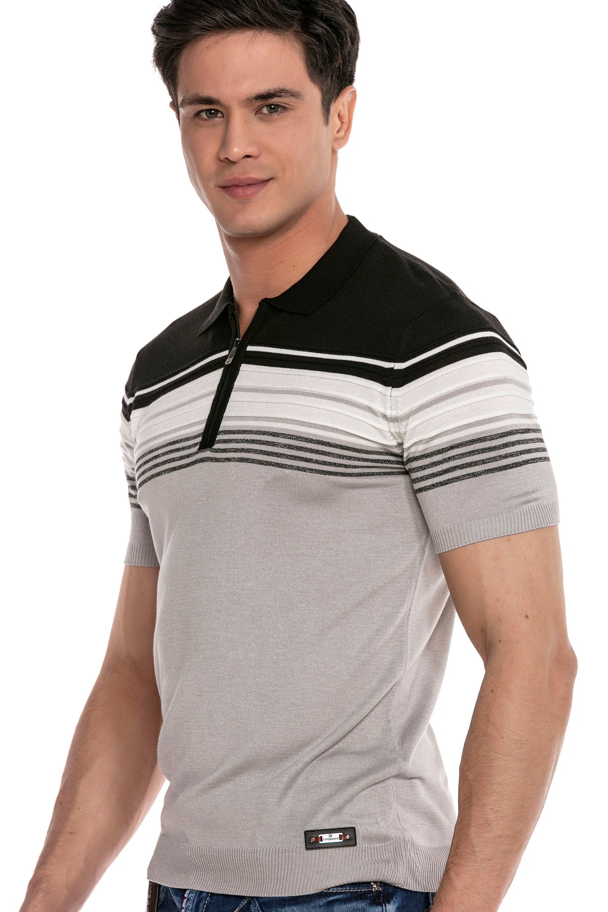 CT654 t-shirt męski dzianinowy