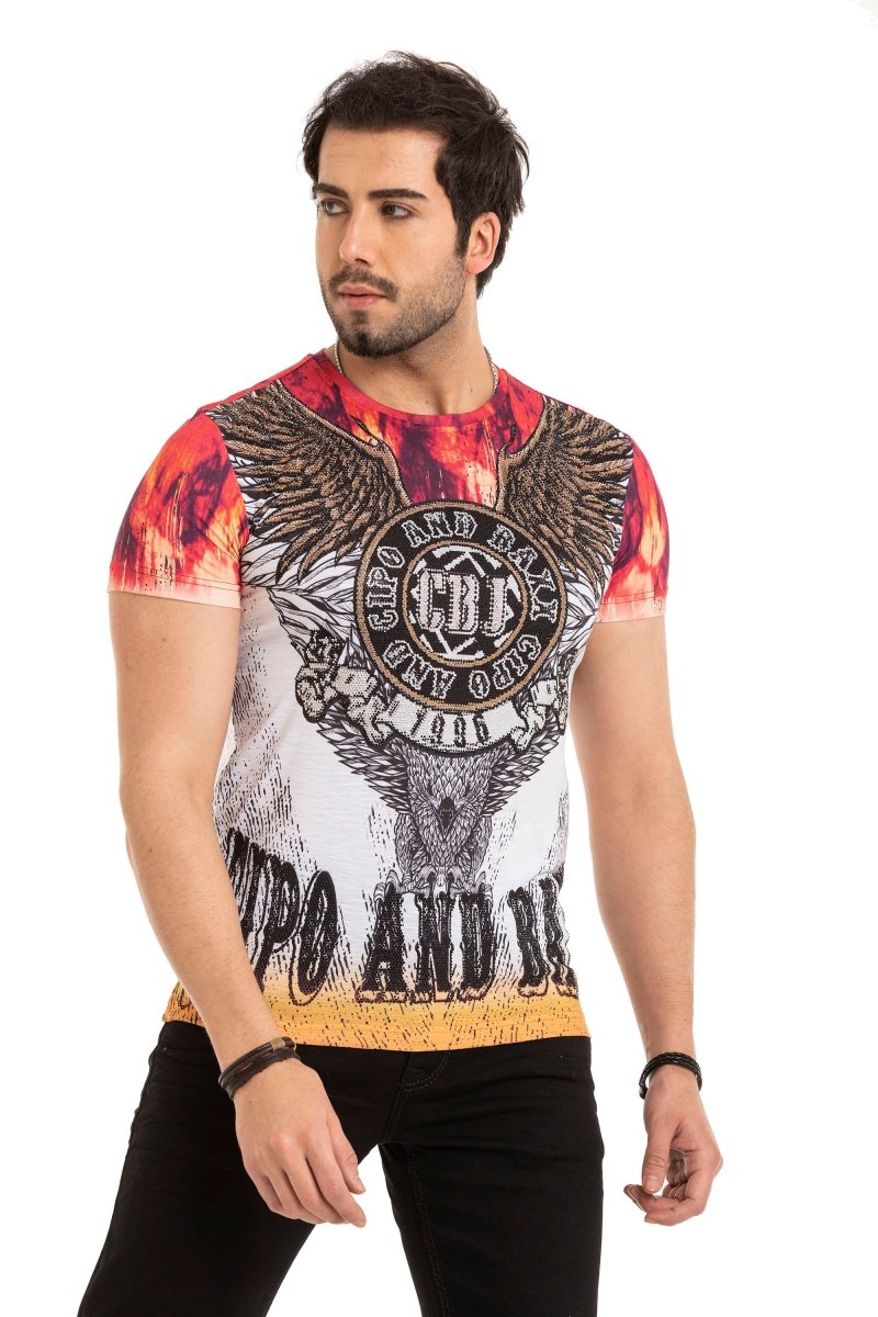 CT665 t-shirt męski z nadrukiem