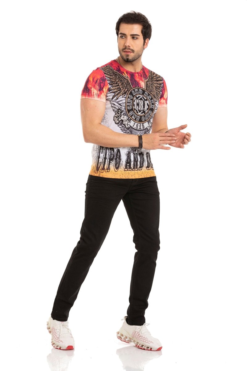 CT665 t-shirt męski z nadrukiem