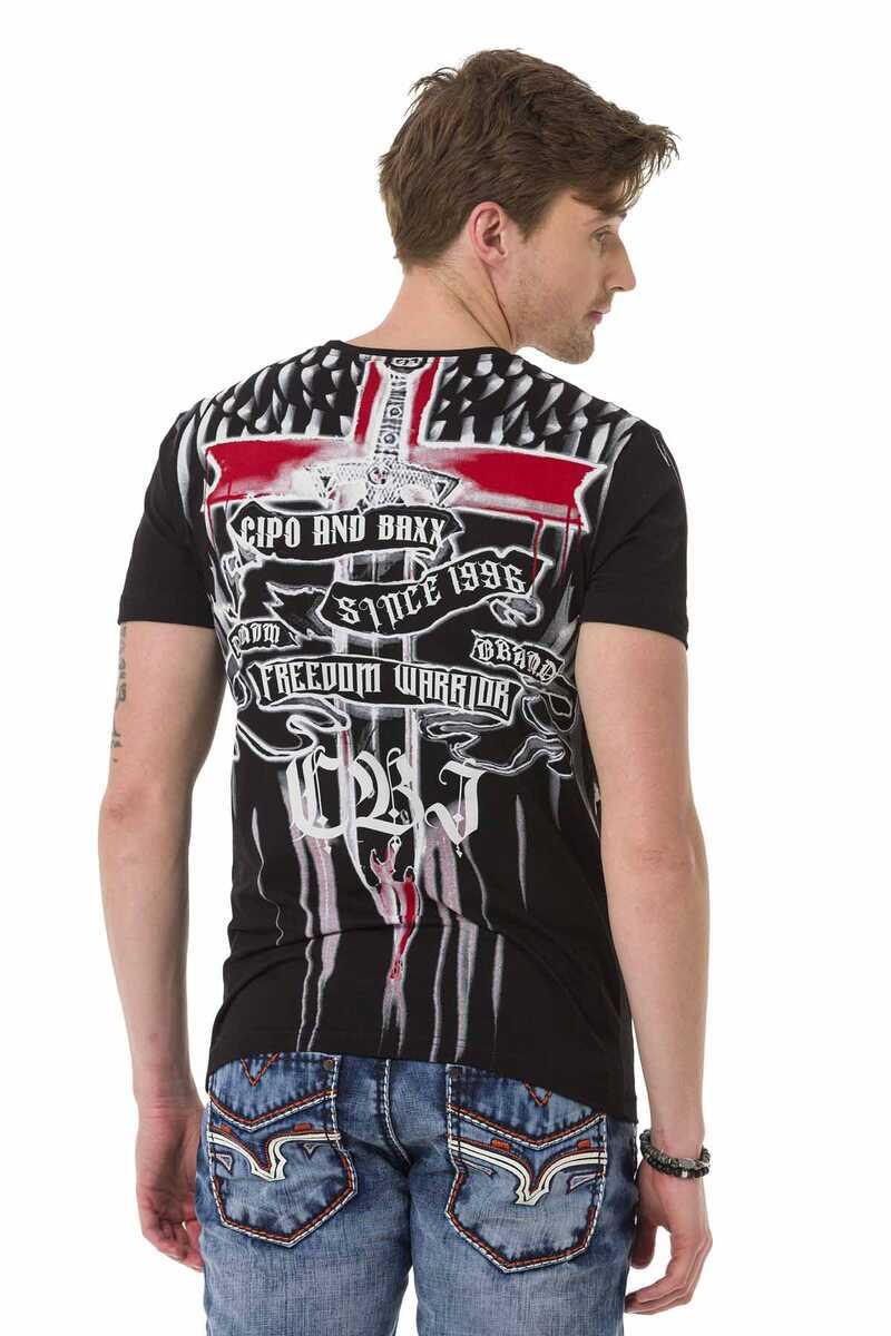 CT673 t-shirt męski nadrukiem