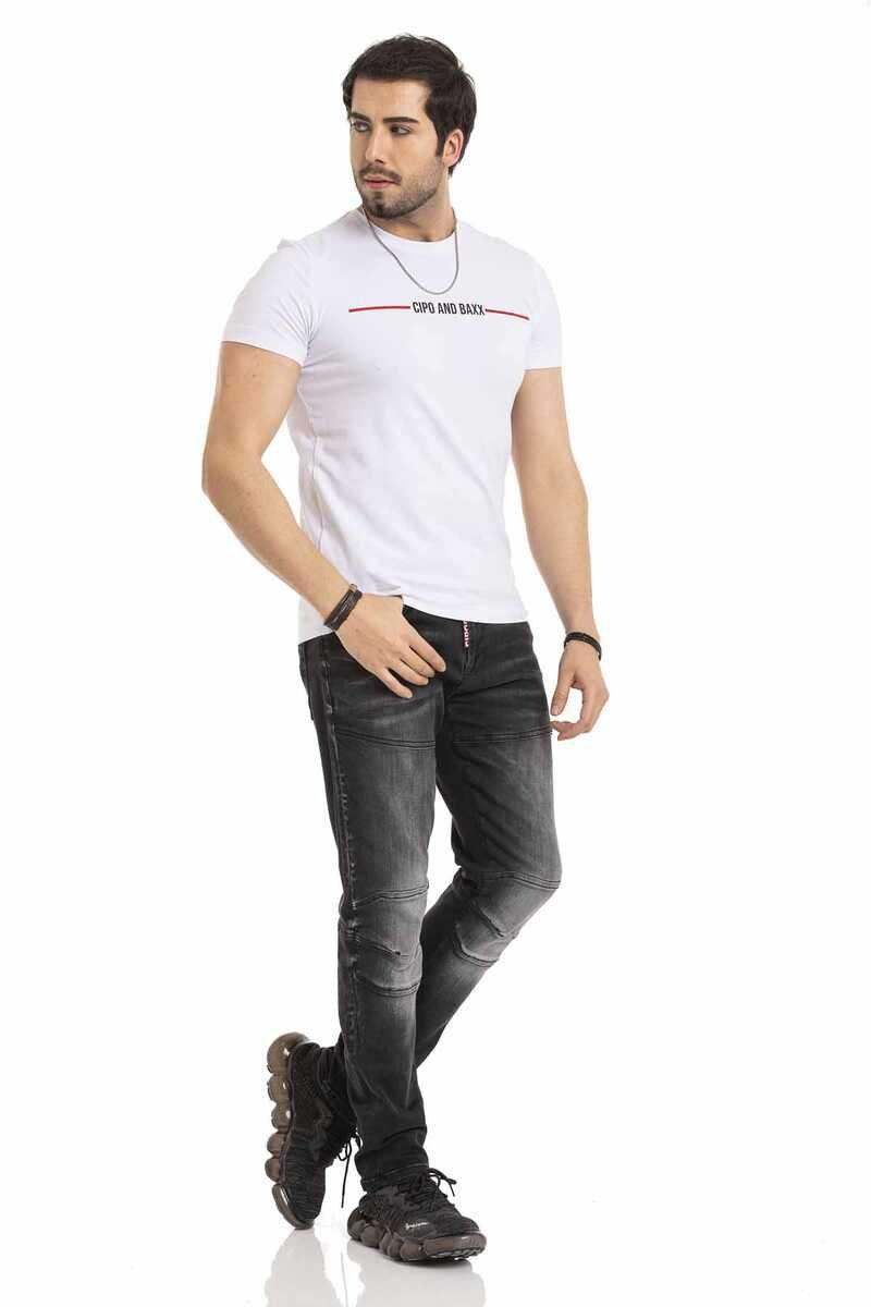 CT674 t-shirt męski z nadrukiem basic