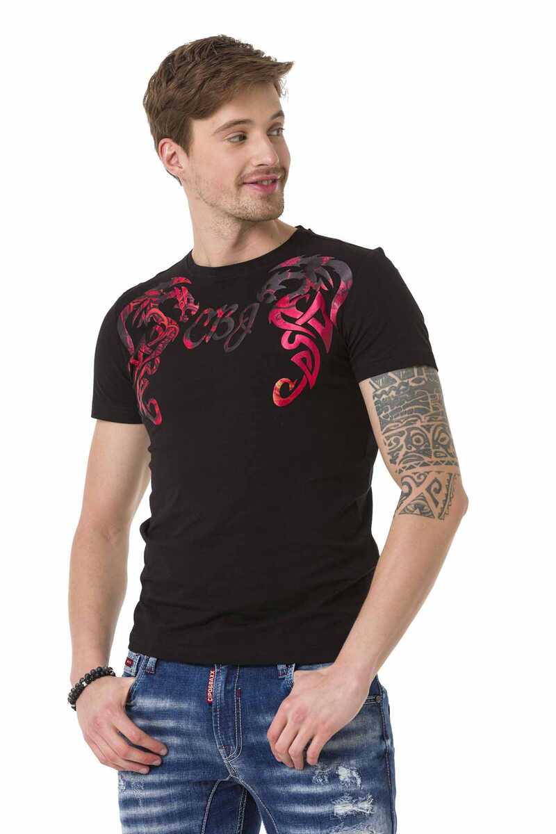 CT679 t-shirt męski z wzorem