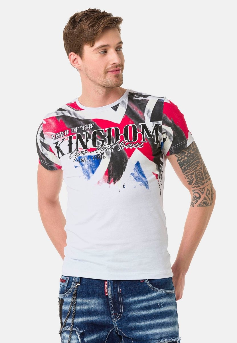 CT683 t-shirt męski z nadrukiem