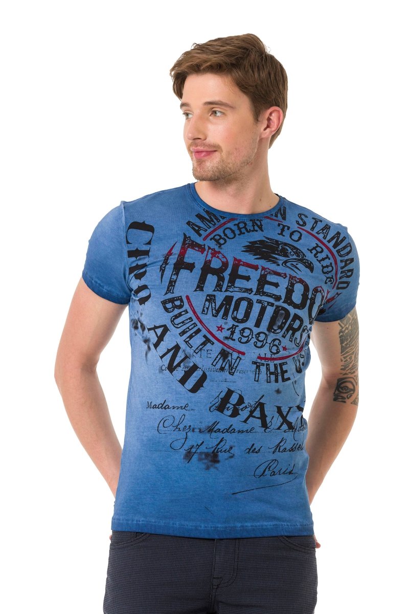 CT689 t-shirt męski z nadrukiem vintage