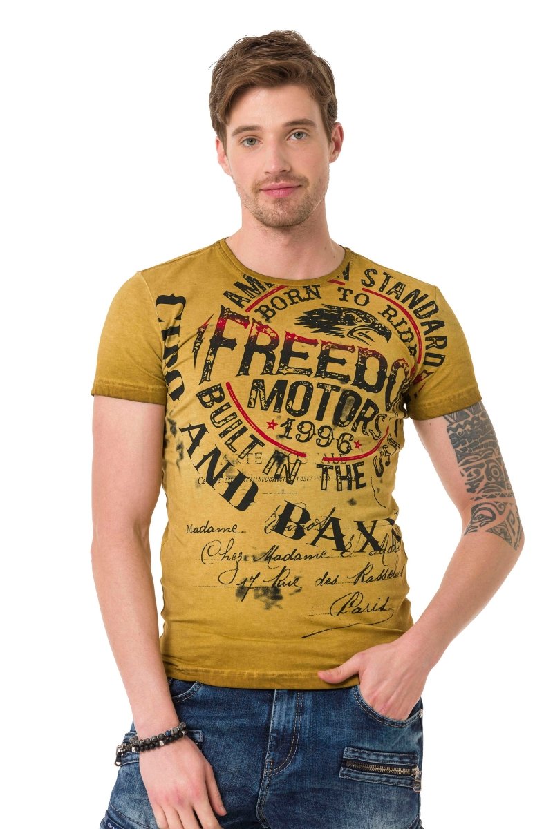 CT689 t-shirt męski z nadrukiem vintage