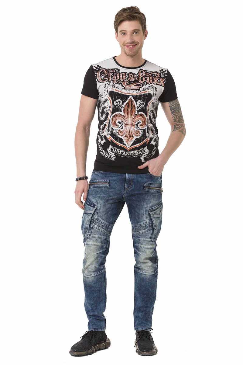 CT691 t-shirt męski z nadrukiem