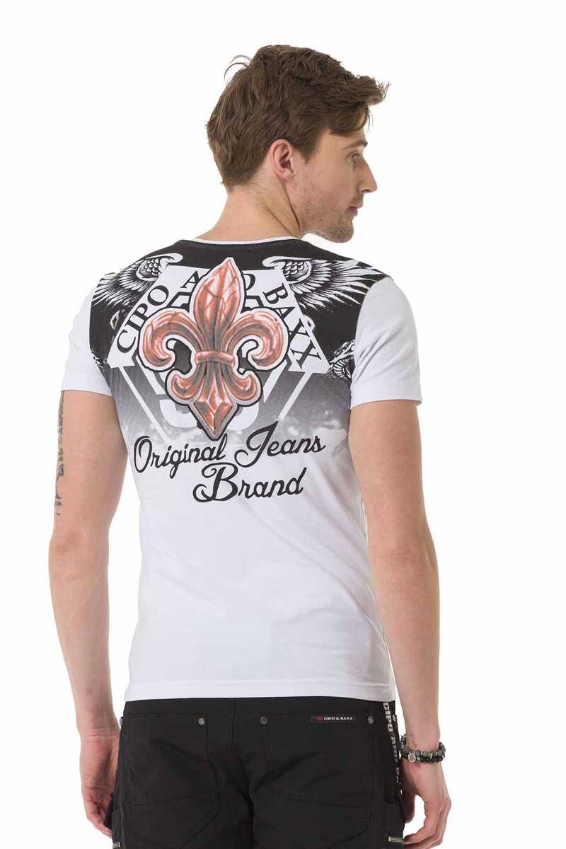 CT691 t-shirt męski z nadrukiem