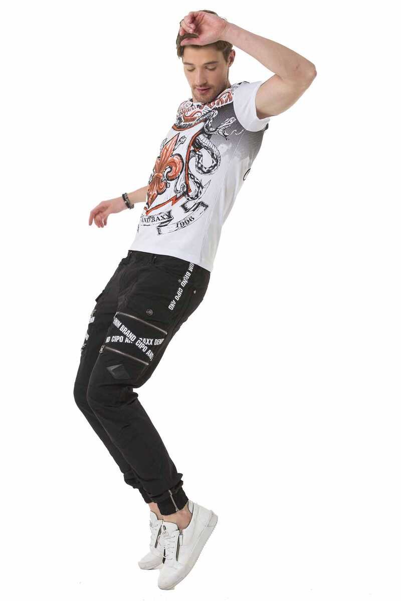 CT691 t-shirt męski z nadrukiem