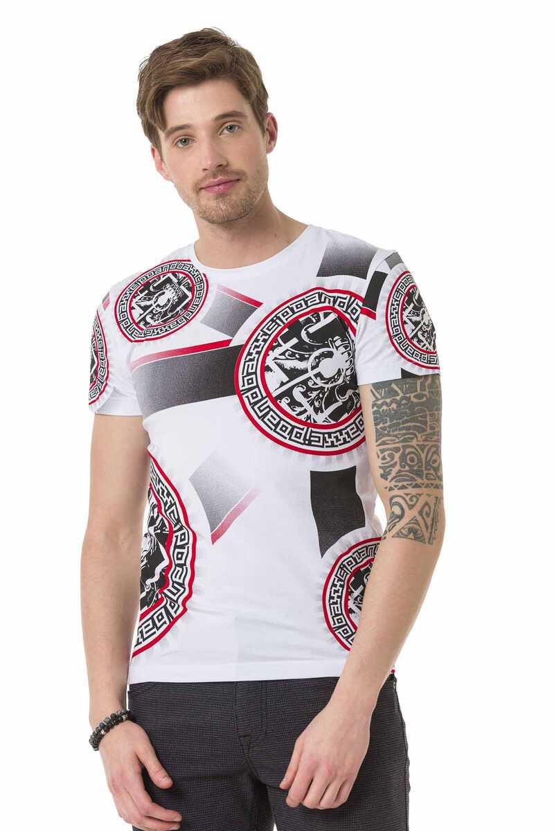 CT692 t-shirt męski z nadrukiem