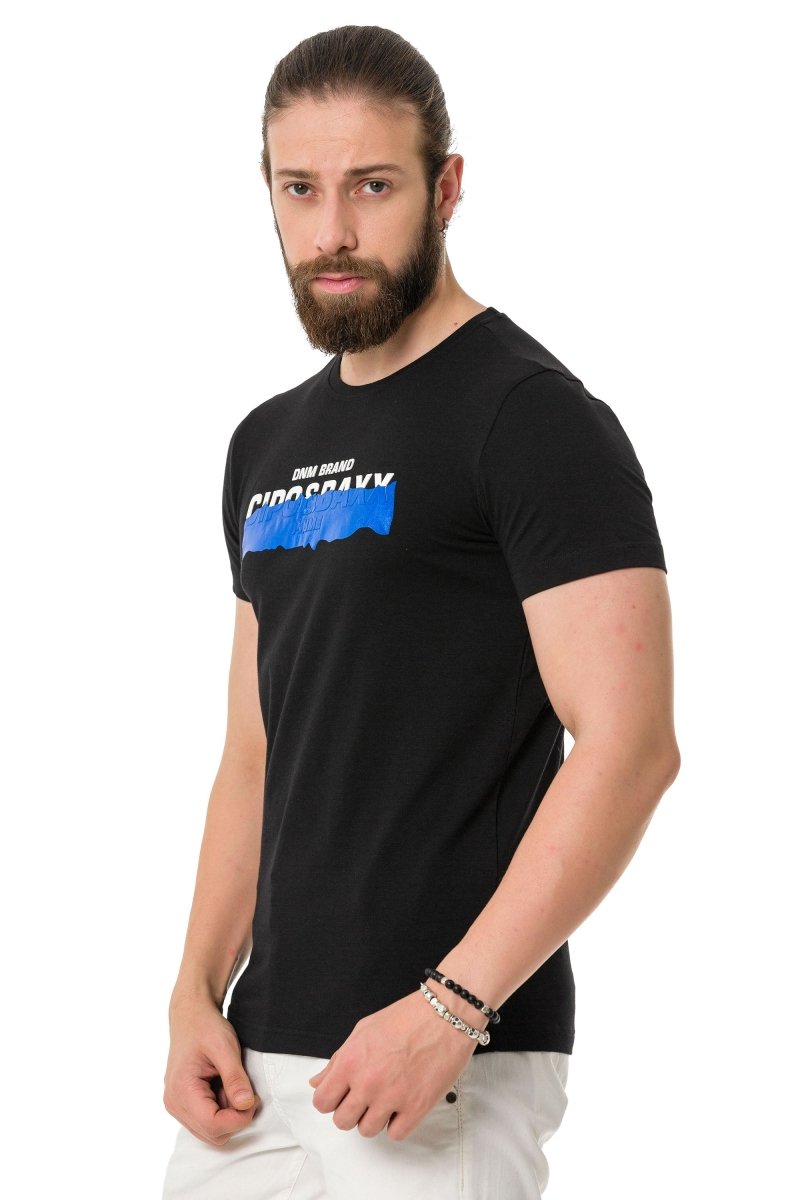 CT711 Herren T-Shirt mit coolem geprägter Foliendruck