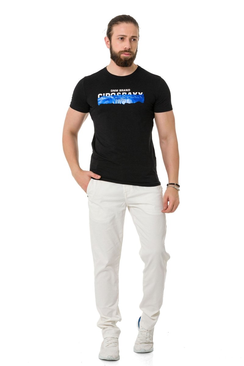 CT711 Herren T-Shirt mit coolem geprägter Foliendruck