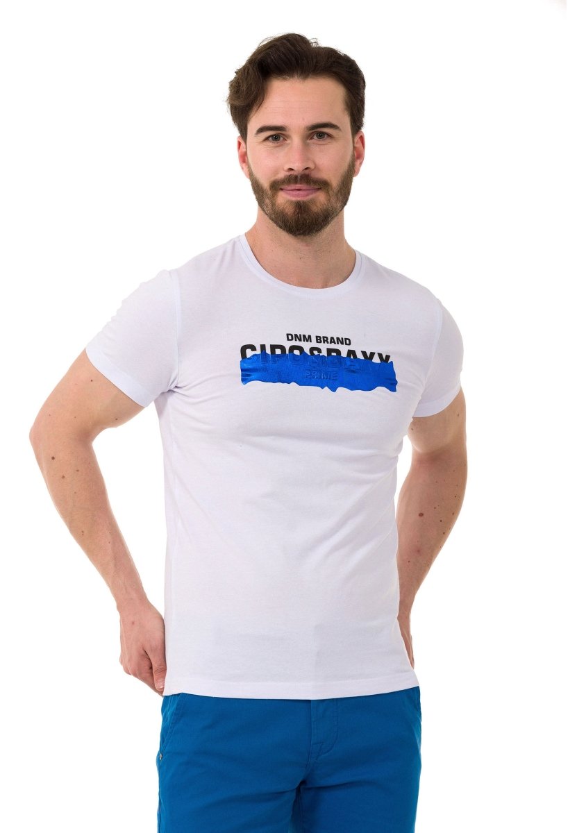 CT711 Herren T-Shirt mit coolem geprägter Foliendruck