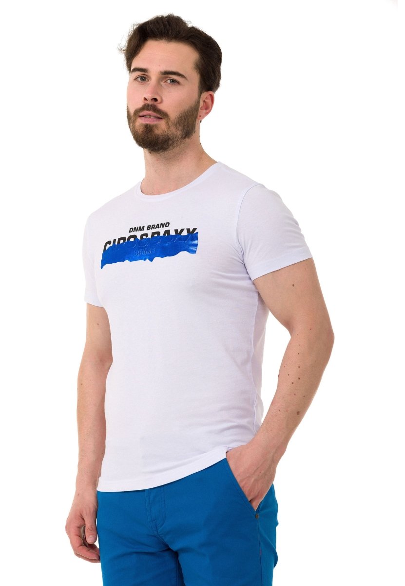CT711 Herren T-Shirt mit coolem geprägter Foliendruck