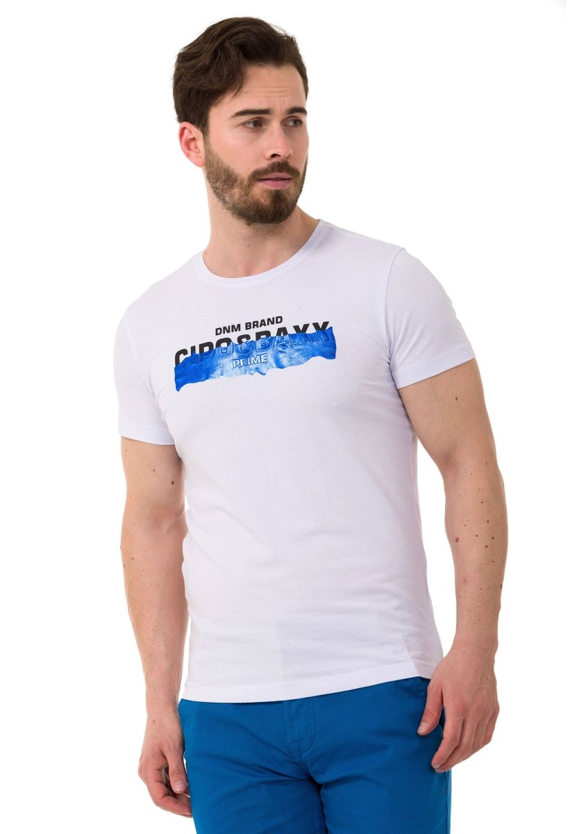 CT711 Herren T-Shirt mit coolem geprägter Foliendruck