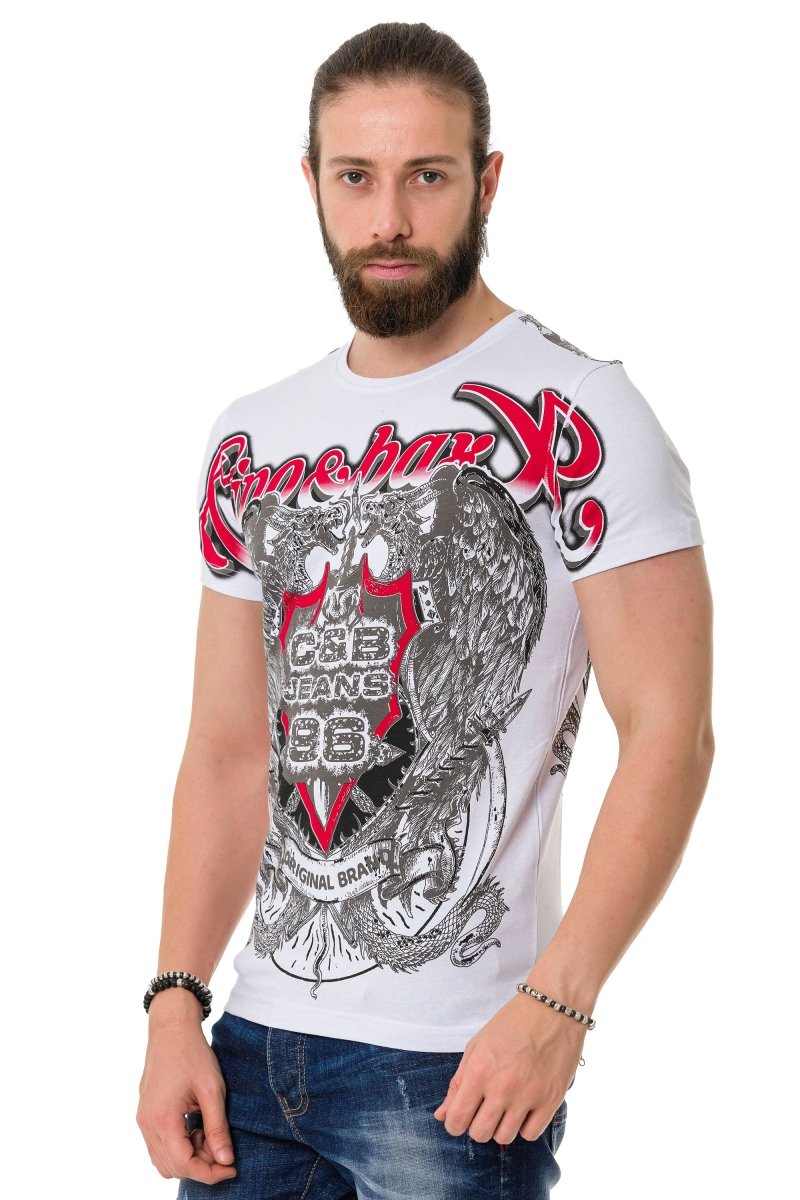 CT716 t-shirt męski z nadrukiem