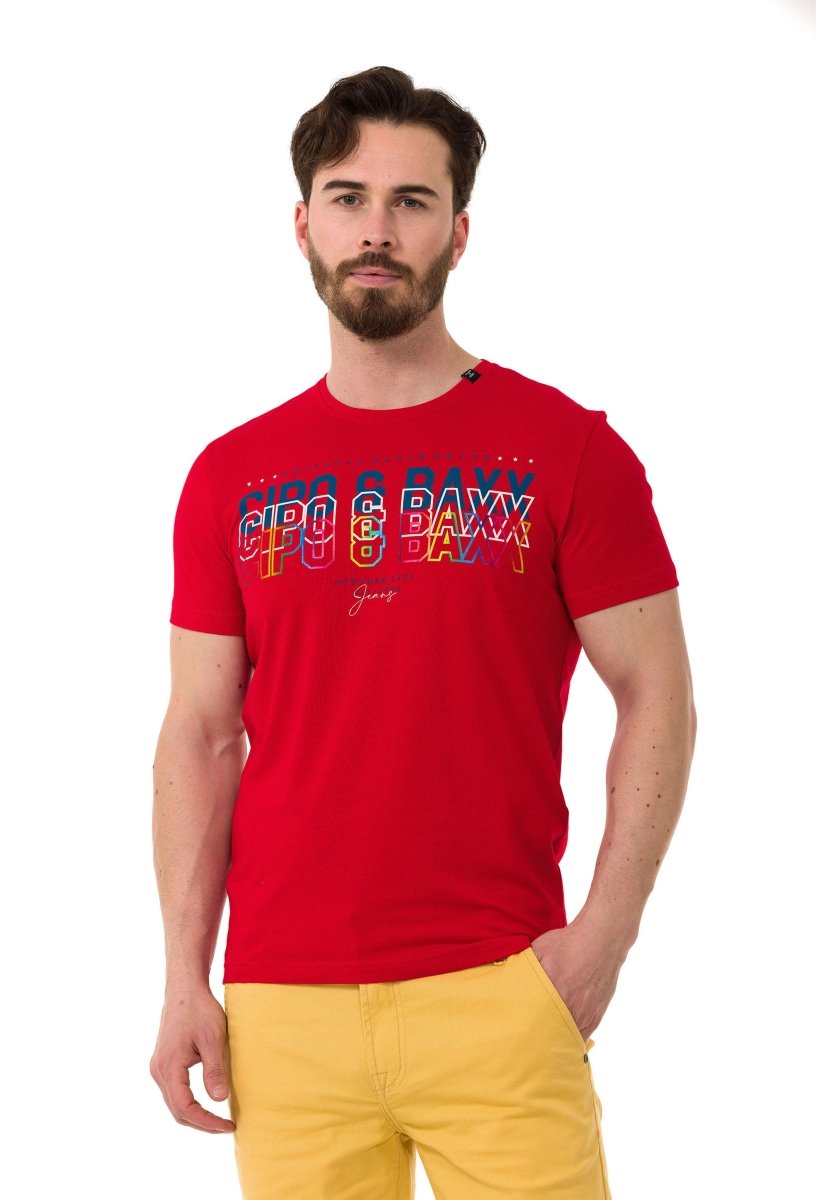 CT717 t-shirt męski z nadrukiem