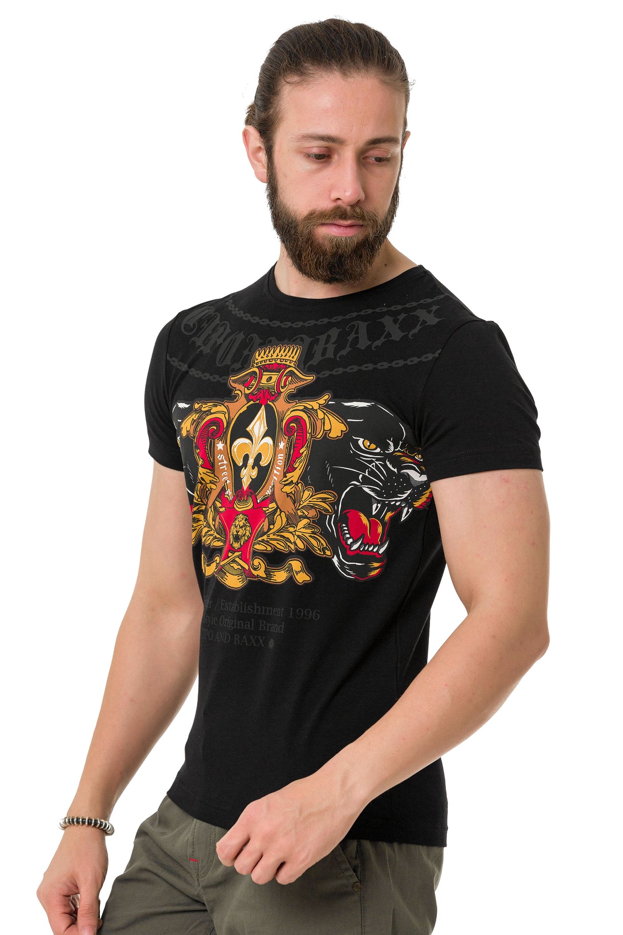 CT718 t-shirt męski z nadrukiem