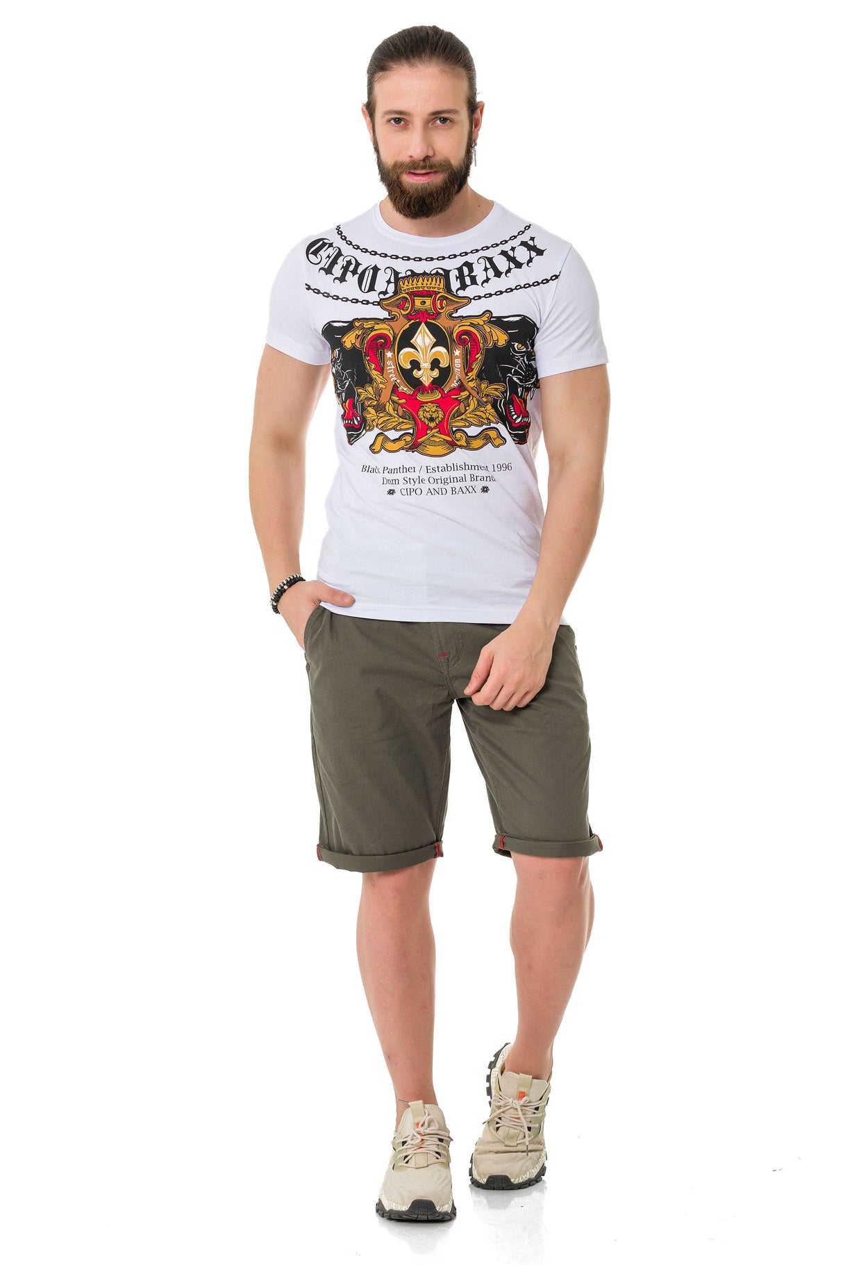 CT718 t-shirt męski z nadrukiem