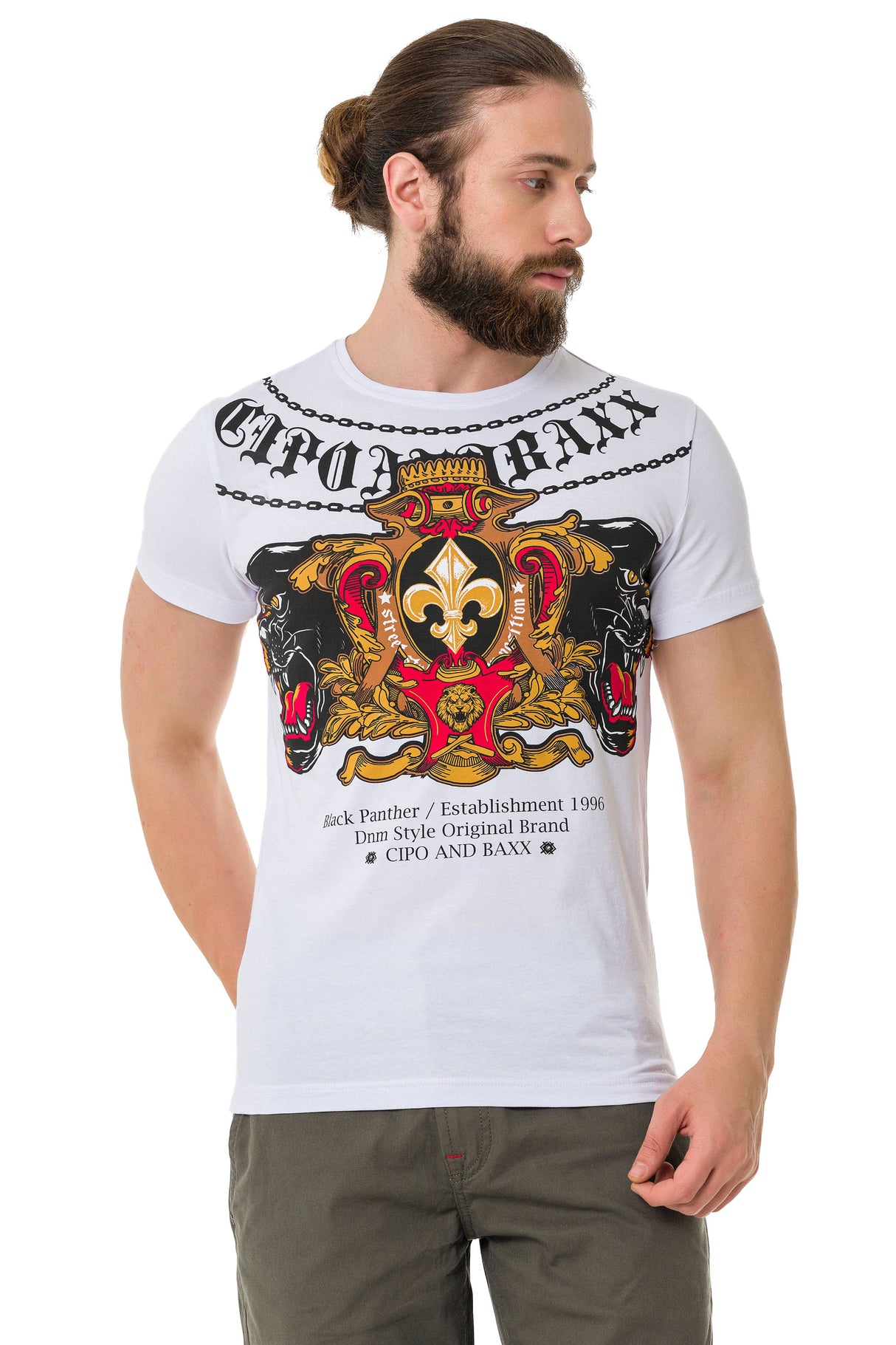 CT718 t-shirt męski z nadrukiem