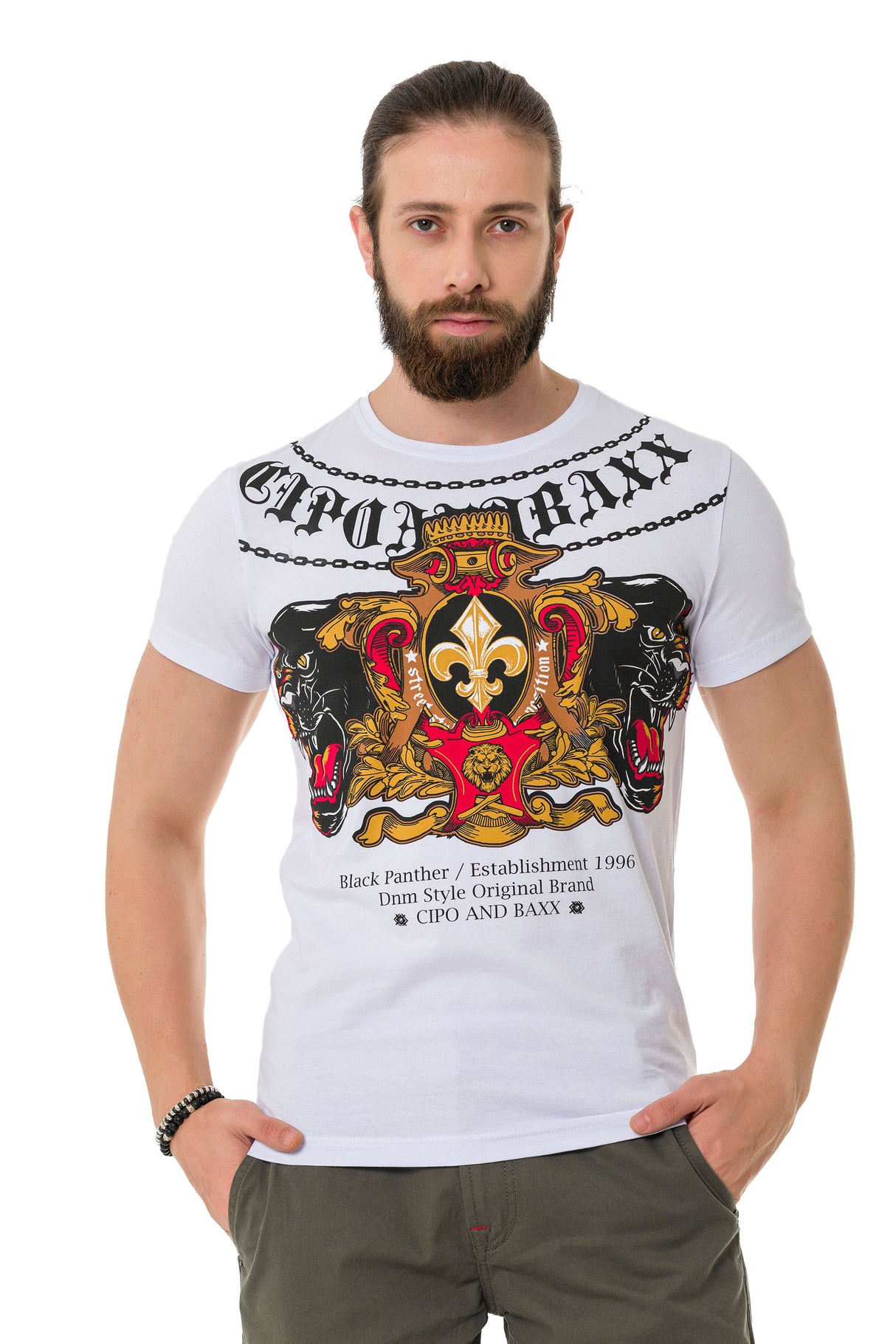 CT718 t-shirt męski z nadrukiem