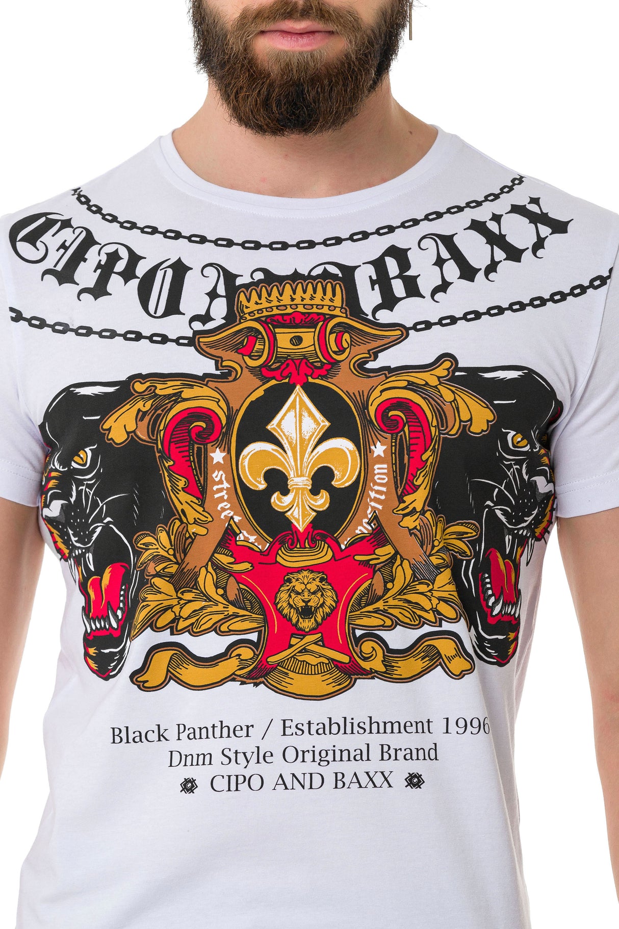 CT718 t-shirt męski z nadrukiem