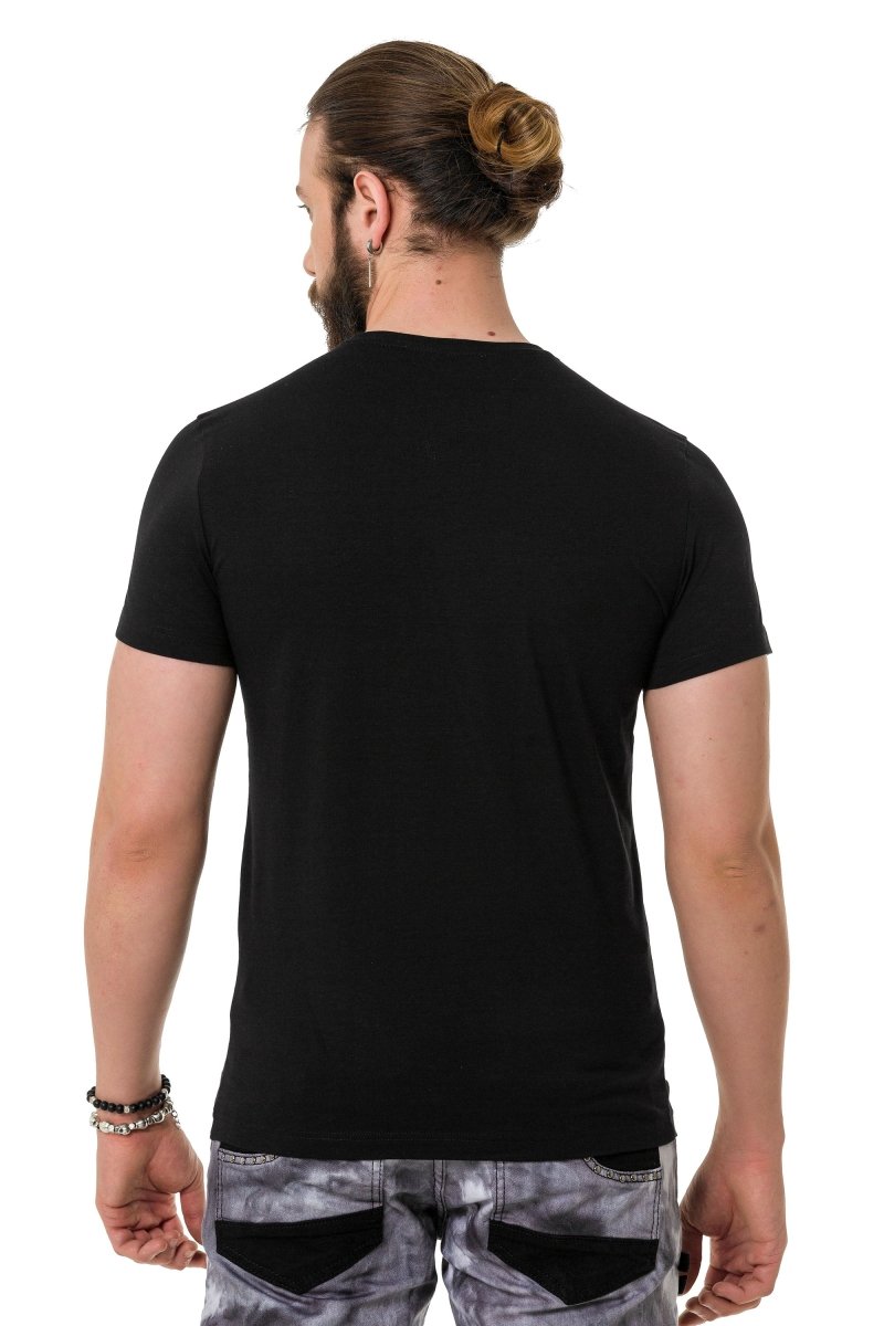 CT720 T-shirt da Uomo con Stampe di Design Olografiche