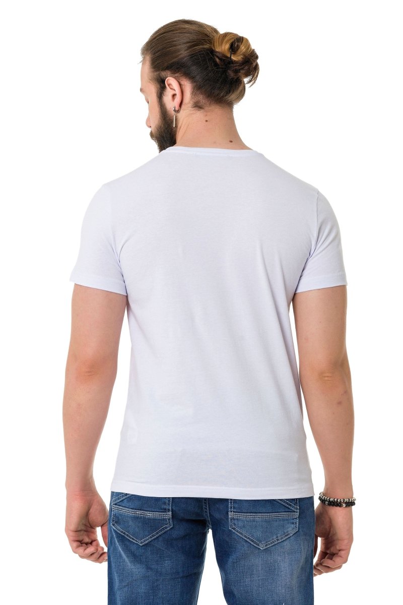 CT720 T-shirt da Uomo con Stampe di Design Olografiche